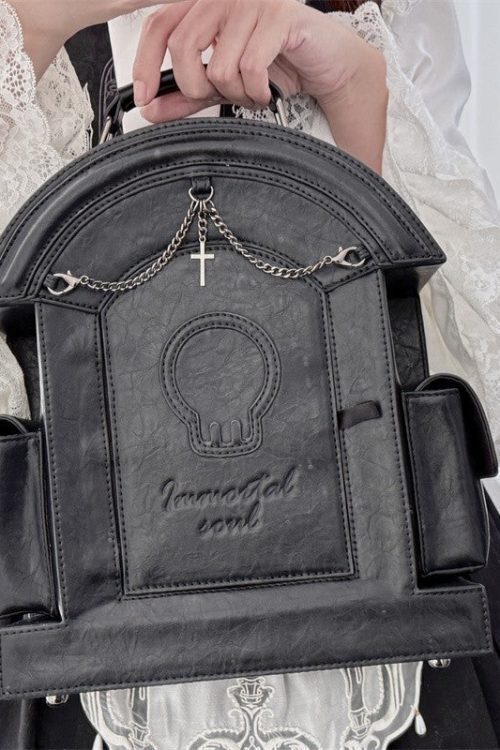 Gothic Ita Bag with Clear Window for Plushies and Pins