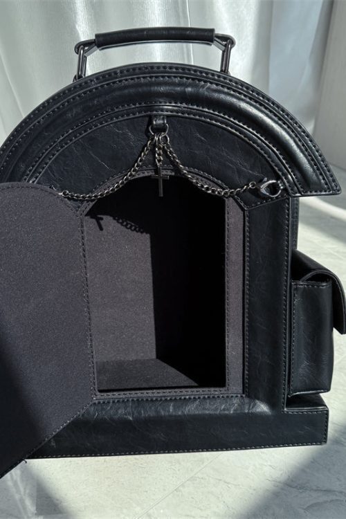 Gothic Ita Bag with Clear Window for Plushies and Pins
