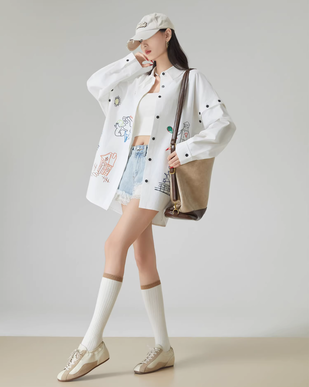 Graffiti-Style Long Sleeve Shirt Graffiti-Style Long Sleeve Shirt