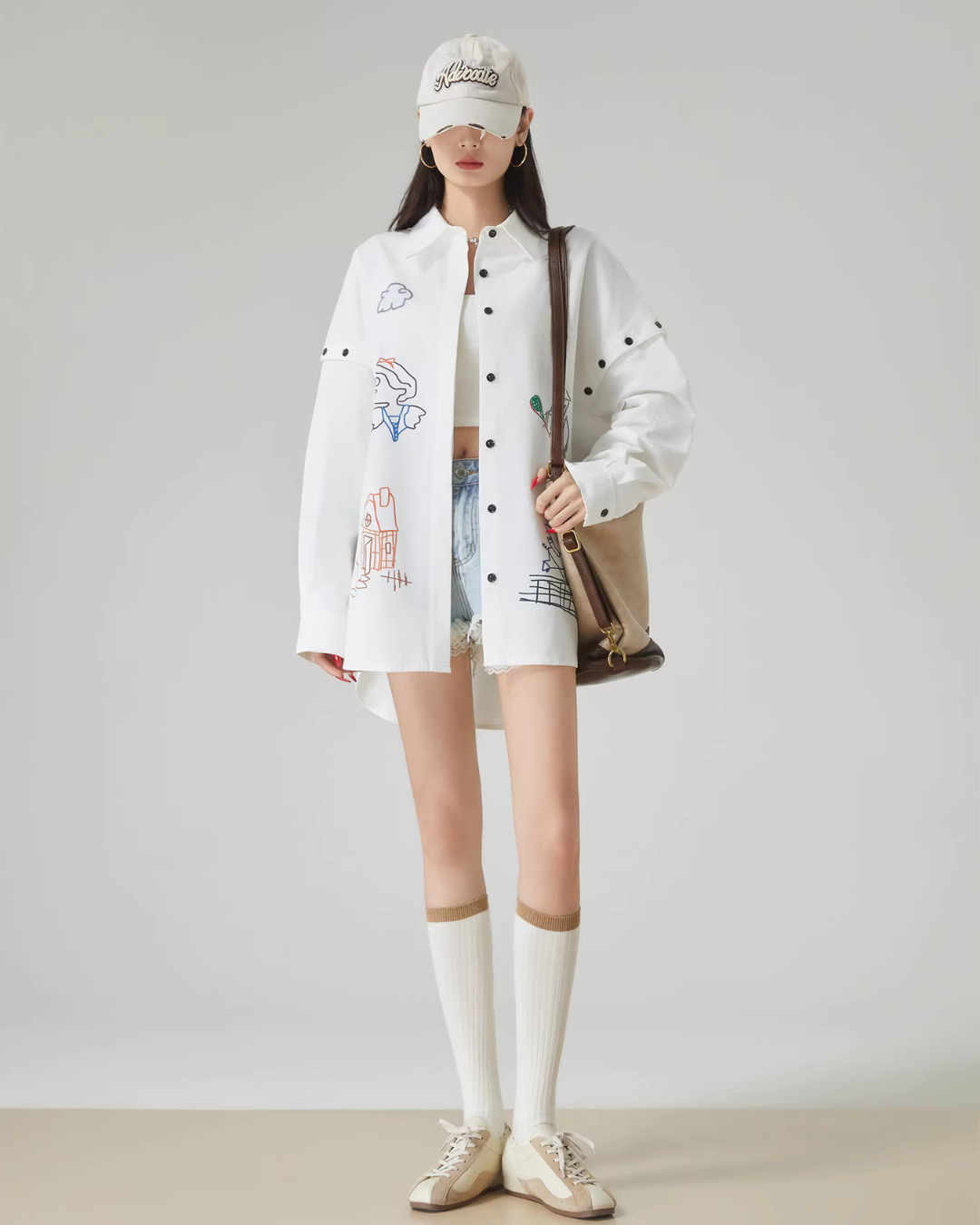 Graffiti-Style Long Sleeve Shirt Graffiti-Style Long Sleeve Shirt