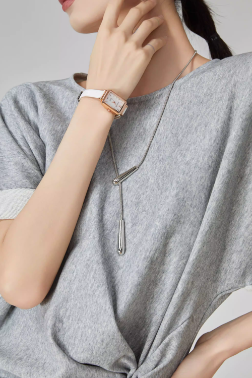 Gray Irregular Short-Sleeve Dress