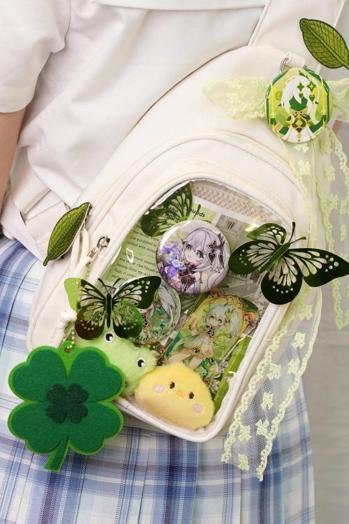 Green Ita Crossbody Bag for Pin Display