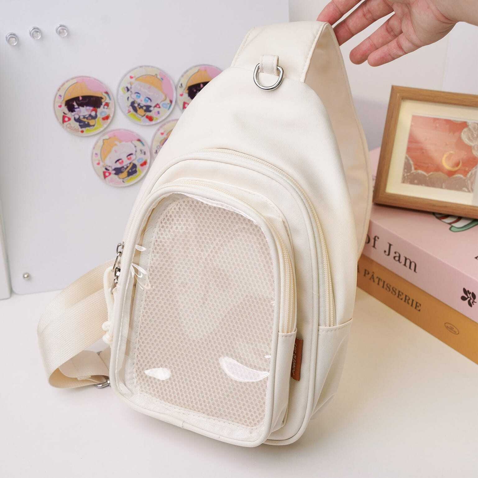 Green Ita Crossbody Bag for Pin Display Green Ita Crossbody Bag for Pin Display