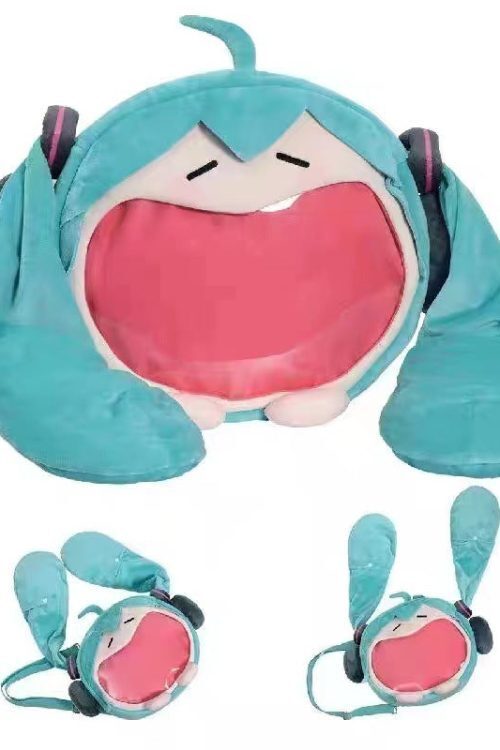 Green Kawaii Ita Backpack with Clear Window for Pin Display