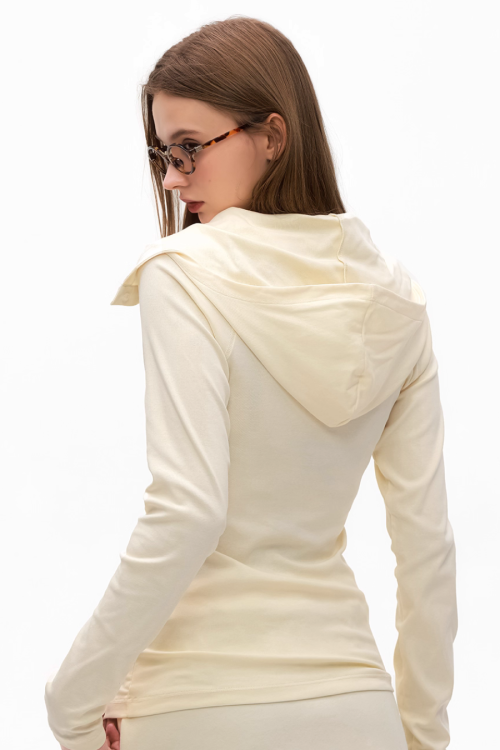 Half Button Long Sleeve Top