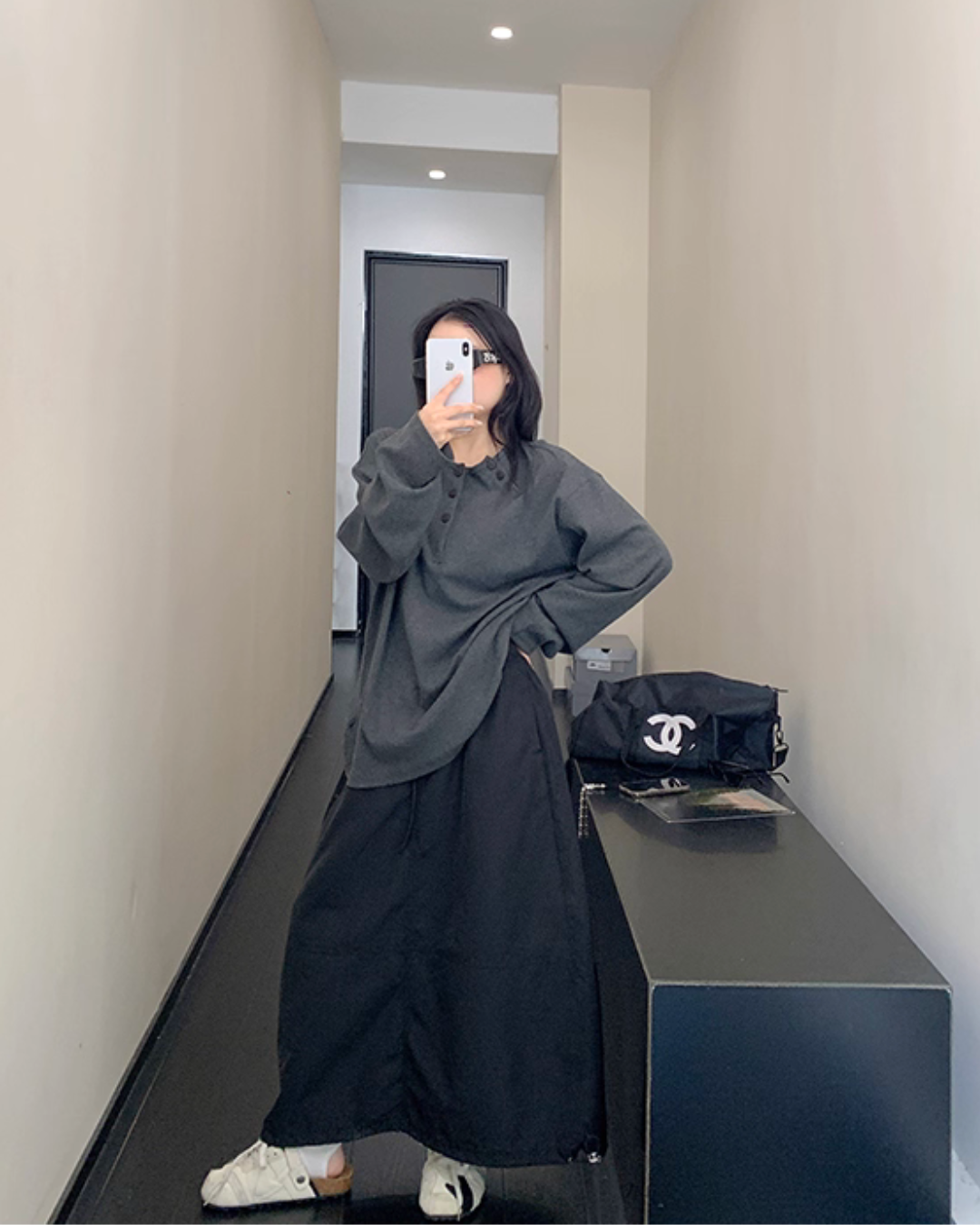 Half Button Loose Top Half Button Loose Top