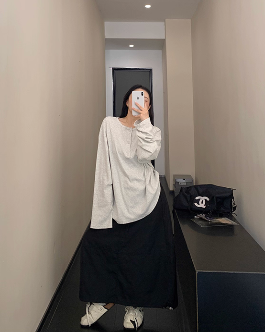 Half Button Loose Top Half Button Loose Top