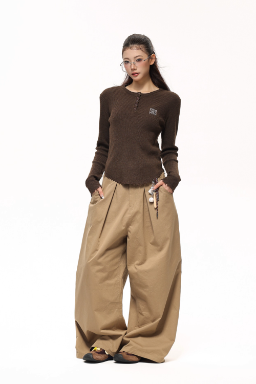 Half-Button Tight Top