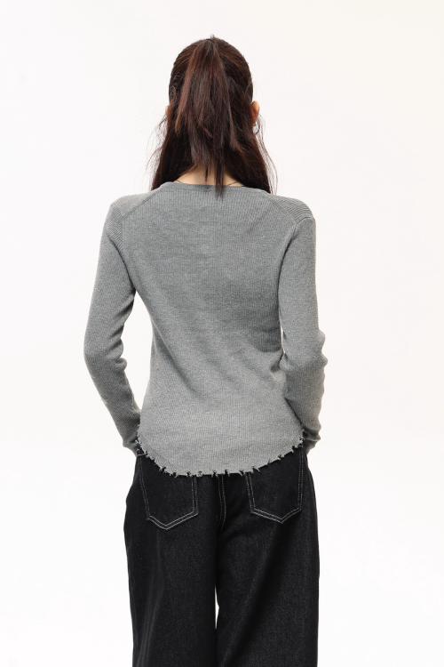 Half-Button Tight Top