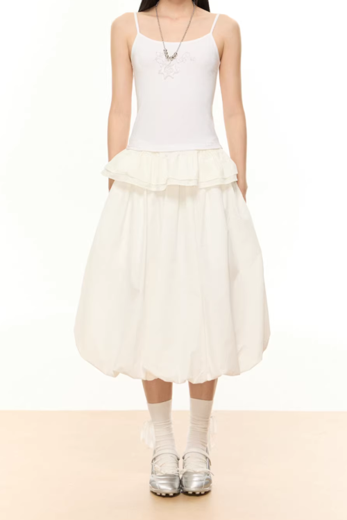 Half-Length Balloon Skirt