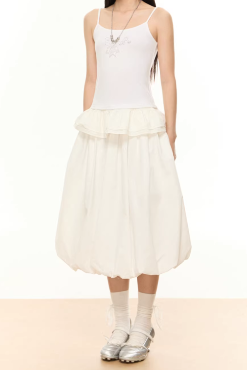 Half-Length Balloon Skirt