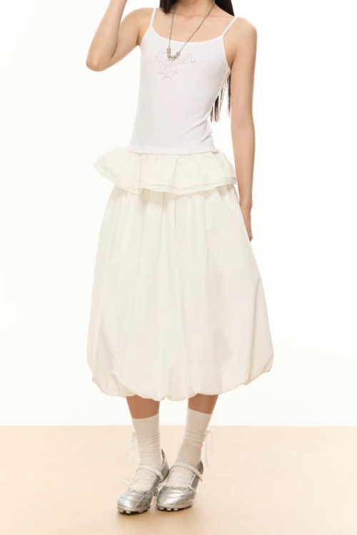 Half-Length Balloon Skirt