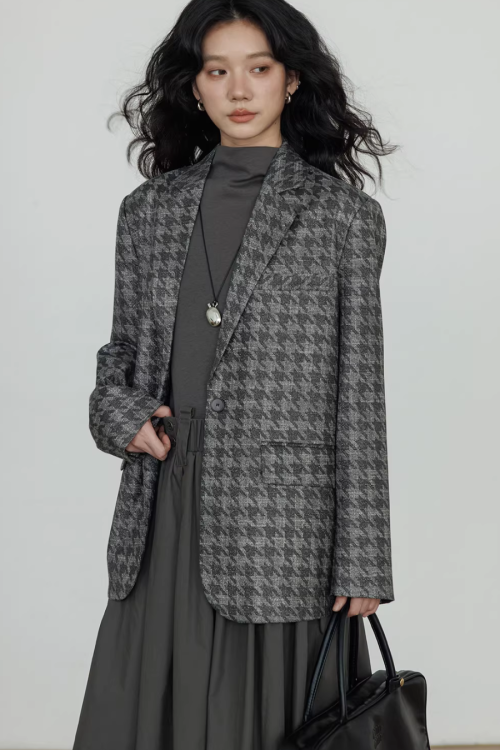 Half-Turtleneck Long Dress