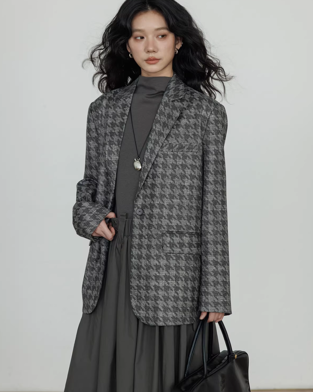 Half-Turtleneck Long Dress Half-Turtleneck Long Dress