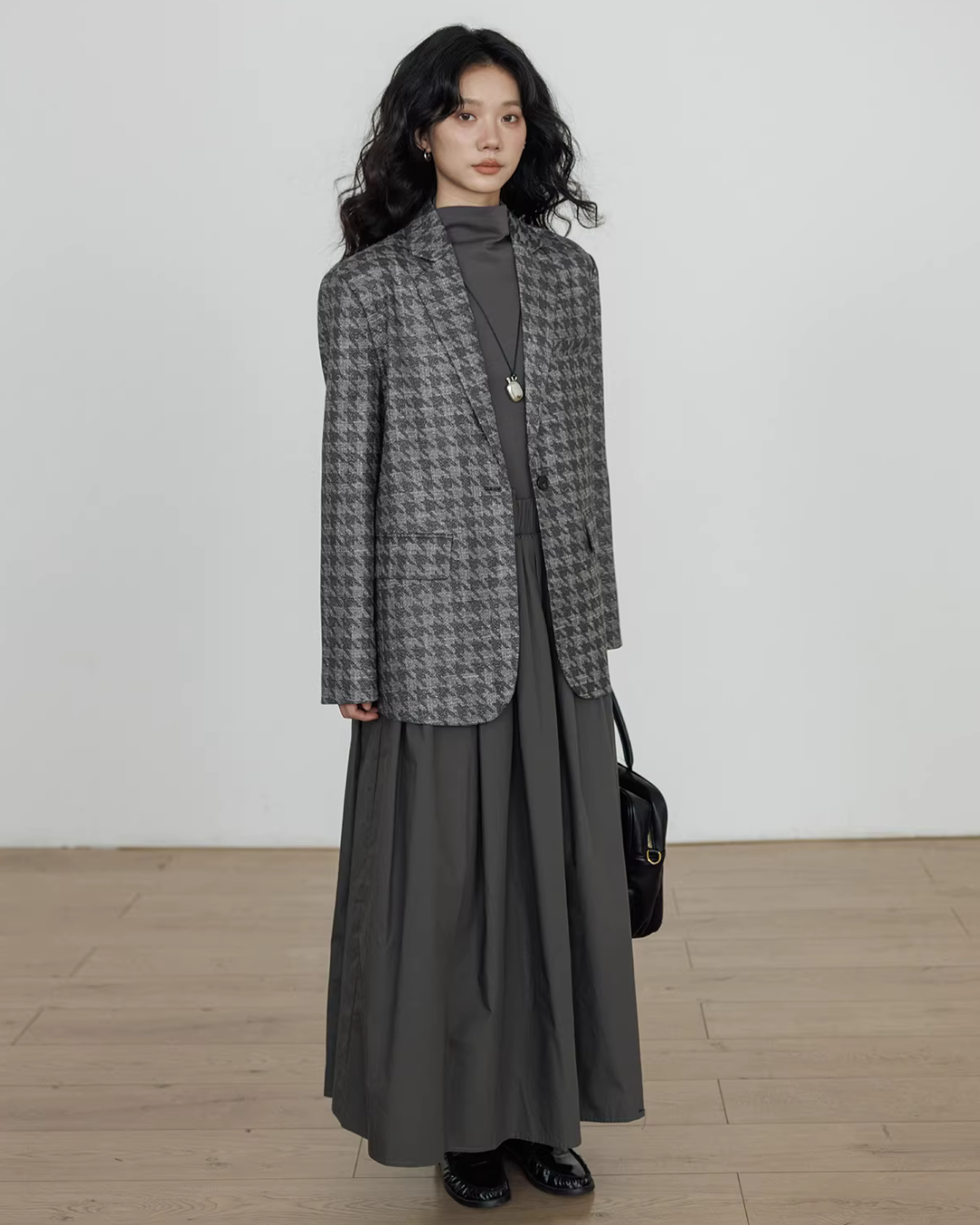 Half-Turtleneck Long Dress Half-Turtleneck Long Dress