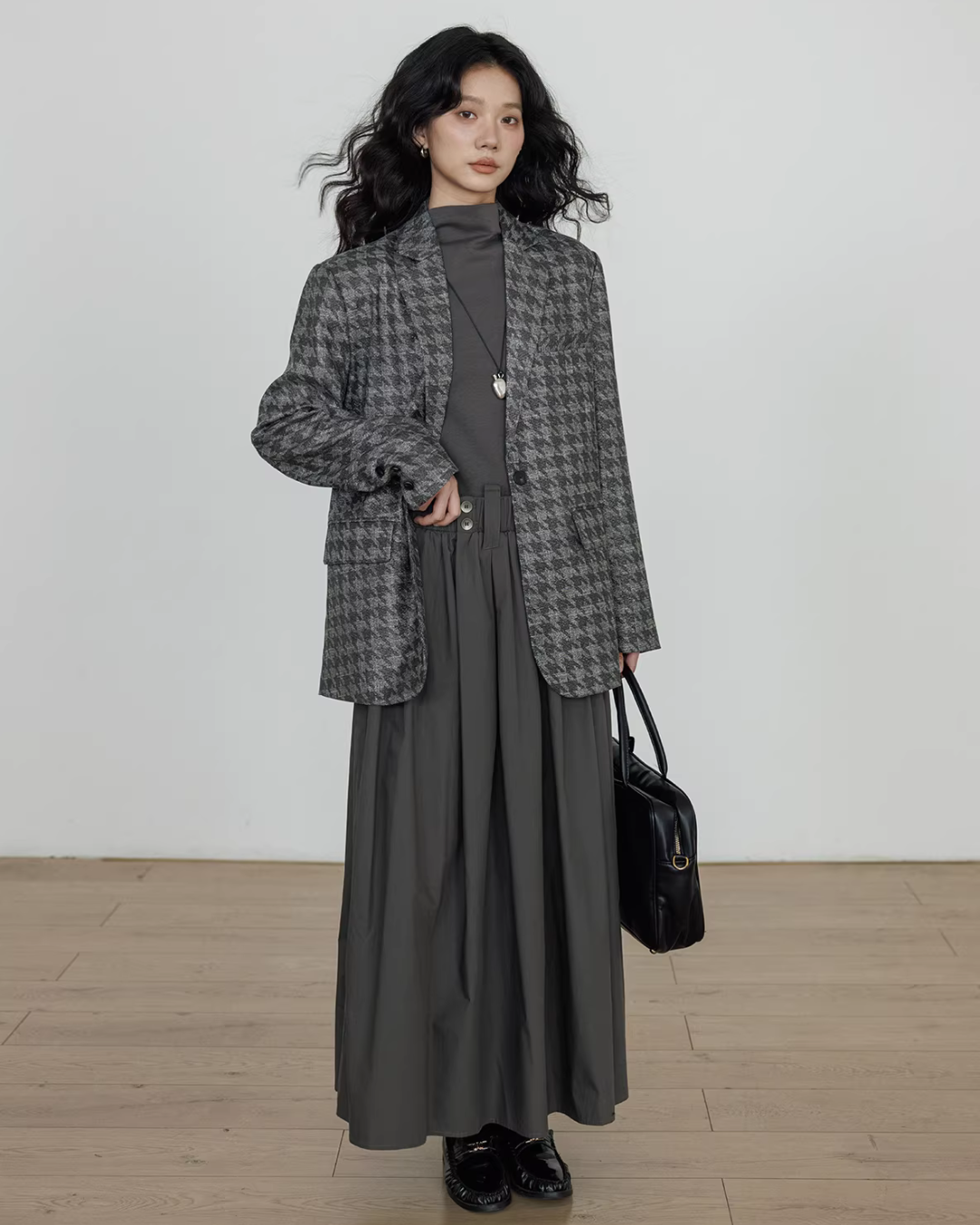 Half-Turtleneck Long Dress Half-Turtleneck Long Dress