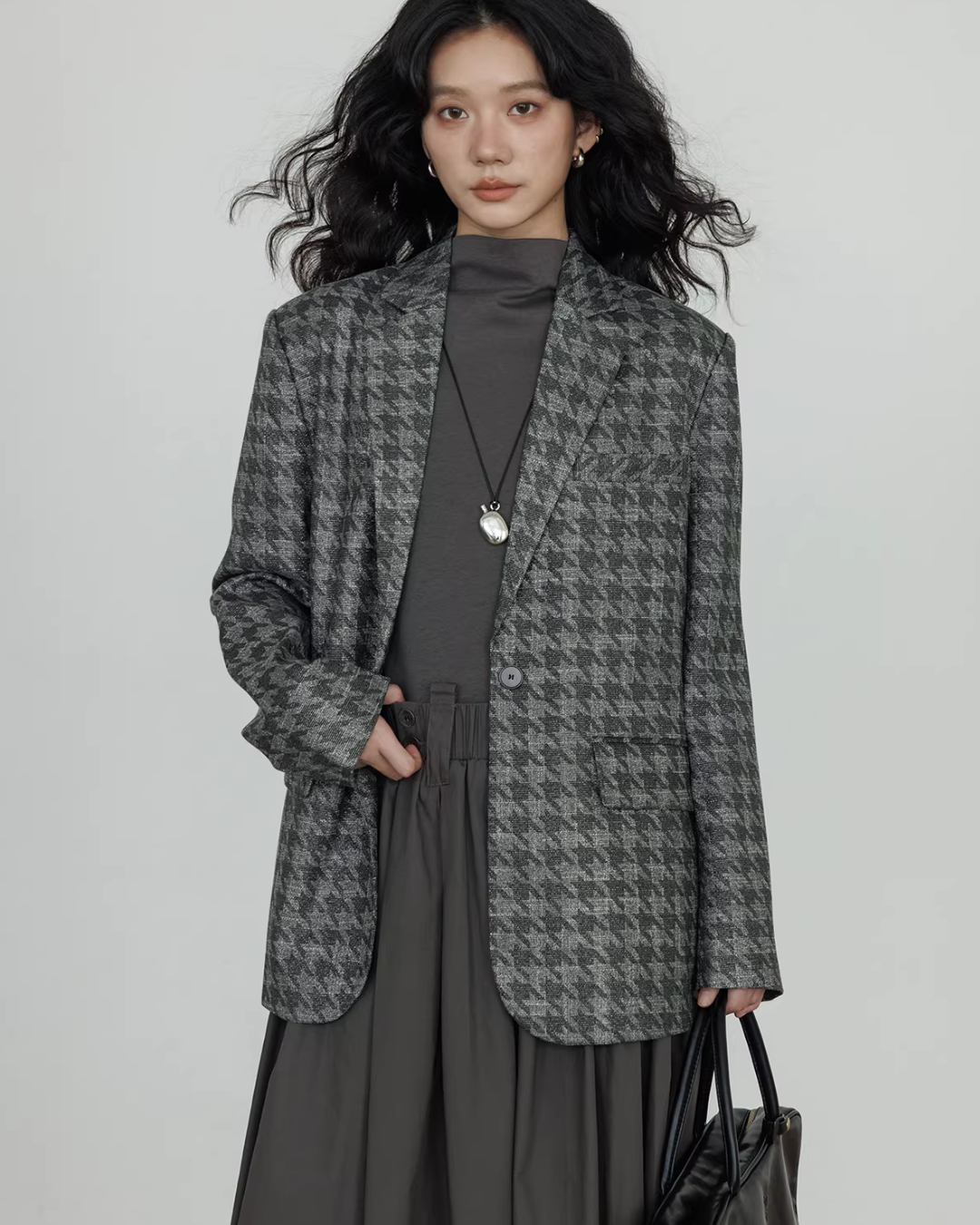 Half-Turtleneck Long Dress Half-Turtleneck Long Dress