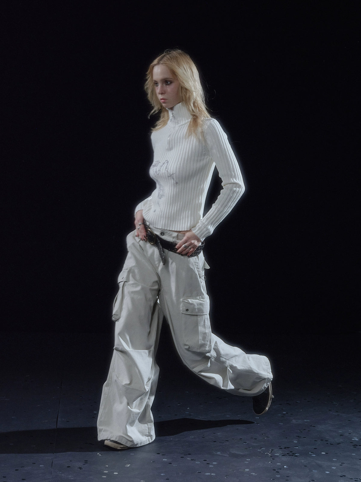 Half-Zip Ribbed Knit Top Half-Zip Ribbed Knit Top