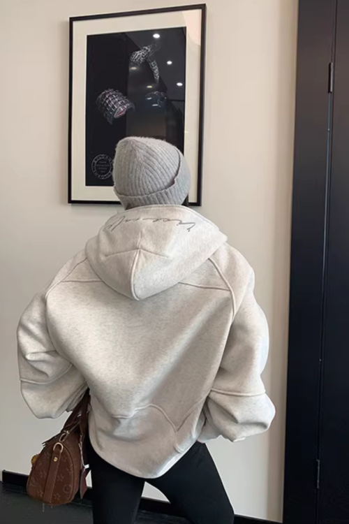 Half-Zip Sweatshirt Hoodie