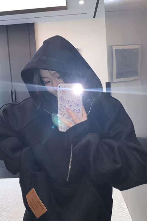 Half-Zip Sweatshirt Hoodie