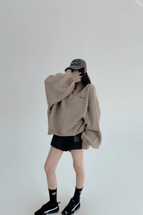 Half-Zip Sweatshirt Top