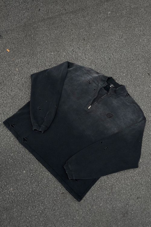 Half Zip Vintage Washed Top