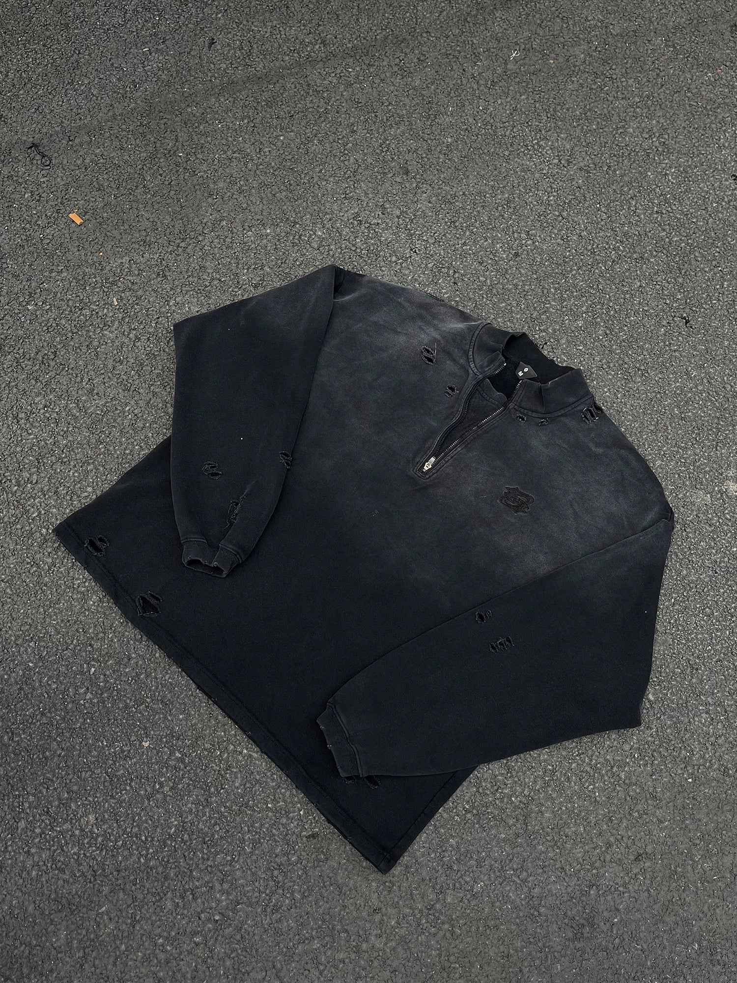 Half Zip Vintage Washed Top Half Zip Vintage Washed Top