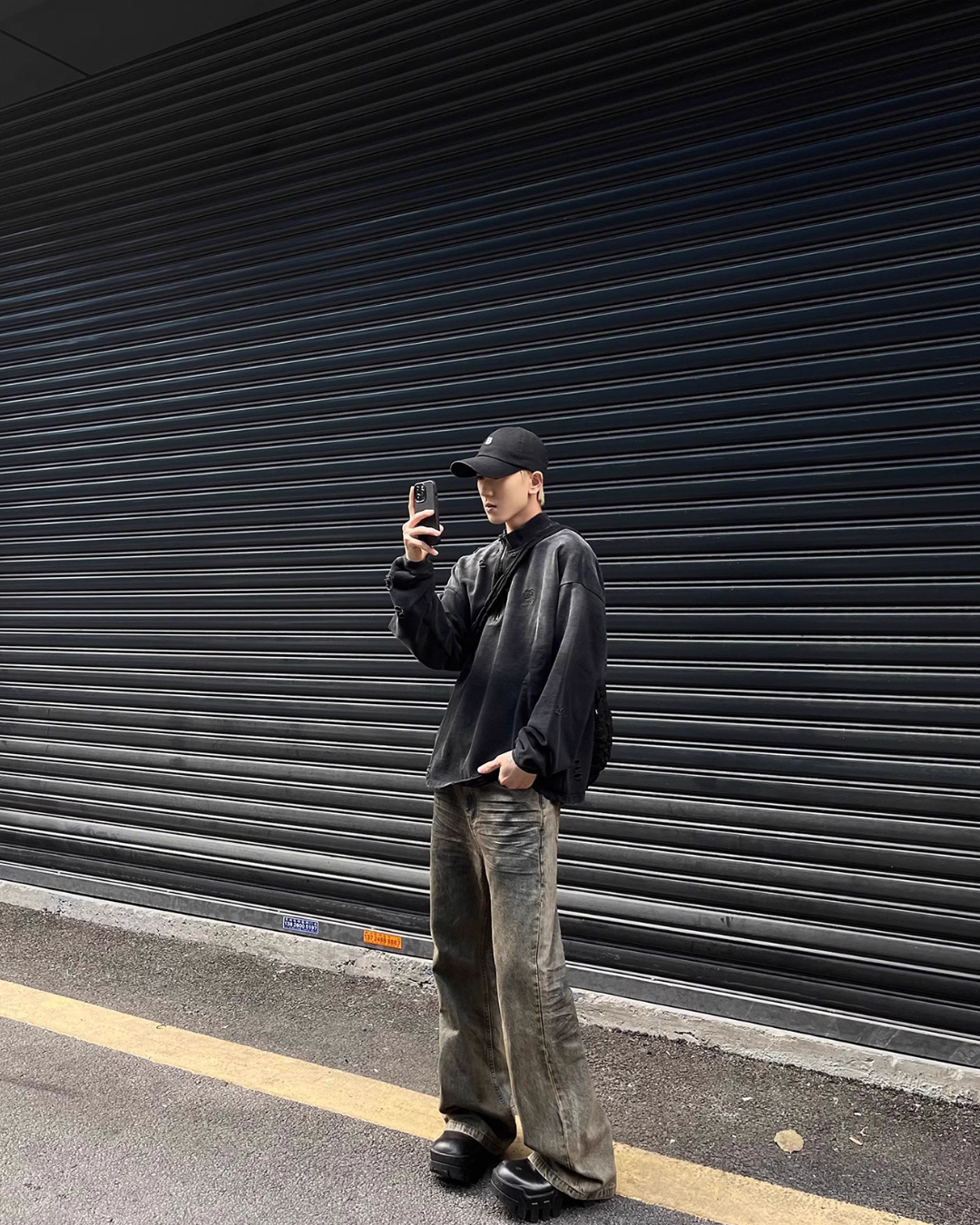 Half Zip Vintage Washed Top Half Zip Vintage Washed Top