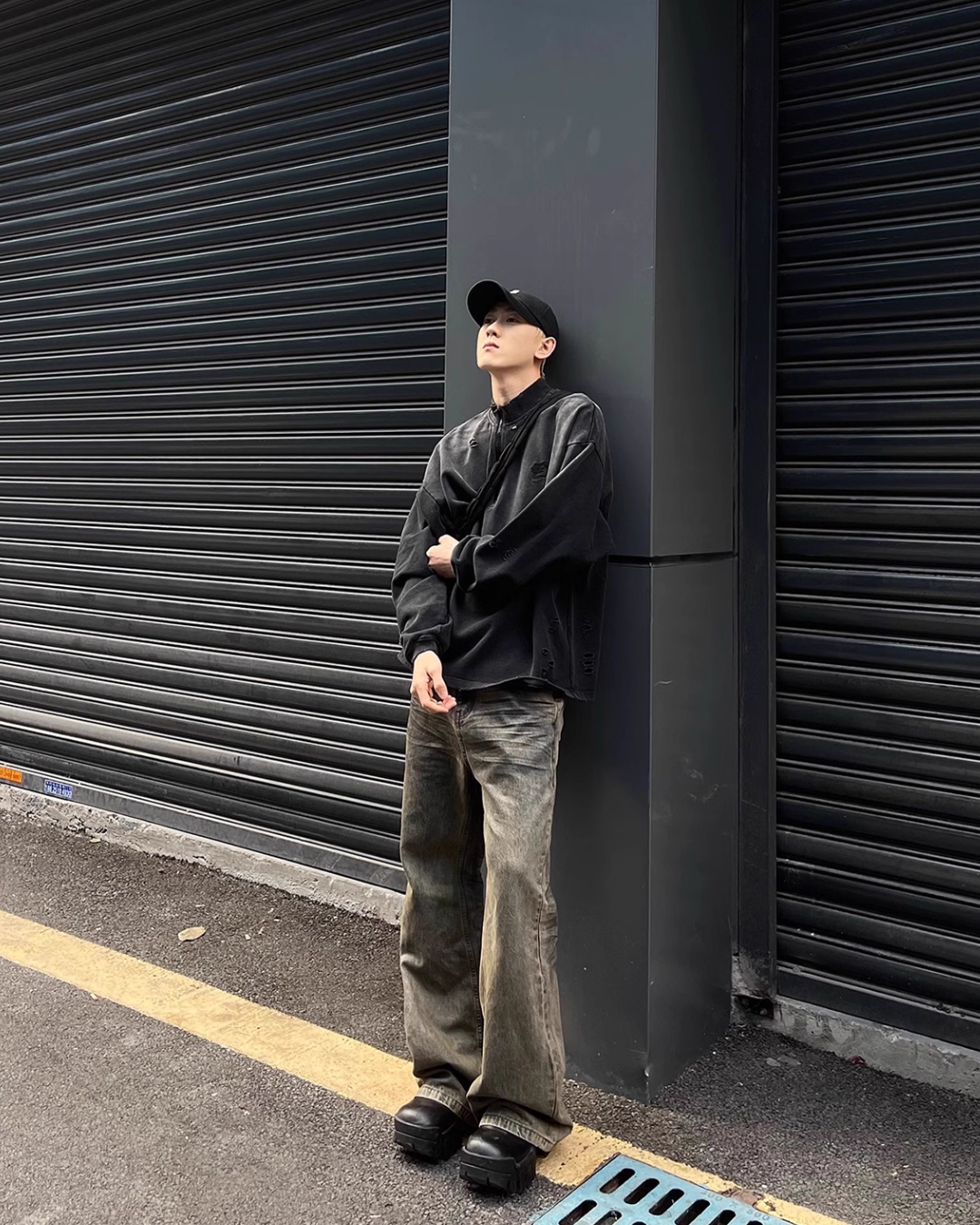 Half Zip Vintage Washed Top Half Zip Vintage Washed Top