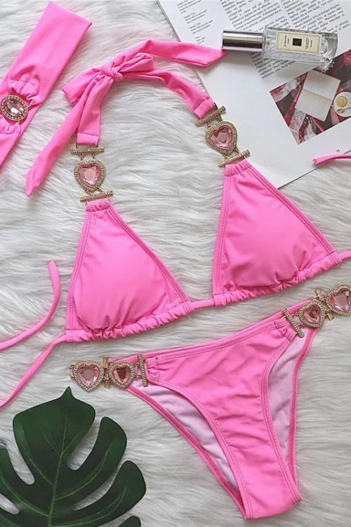 Heart Chain Bikini Set