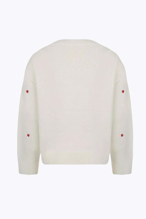 Heart Embroidered Sweater