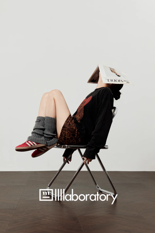 Heart Leopard Long Sleeve T-Shirt / Leopard Skirt