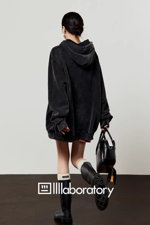 Heart Tiger Retro Hoodie / Pink Mini Skirt