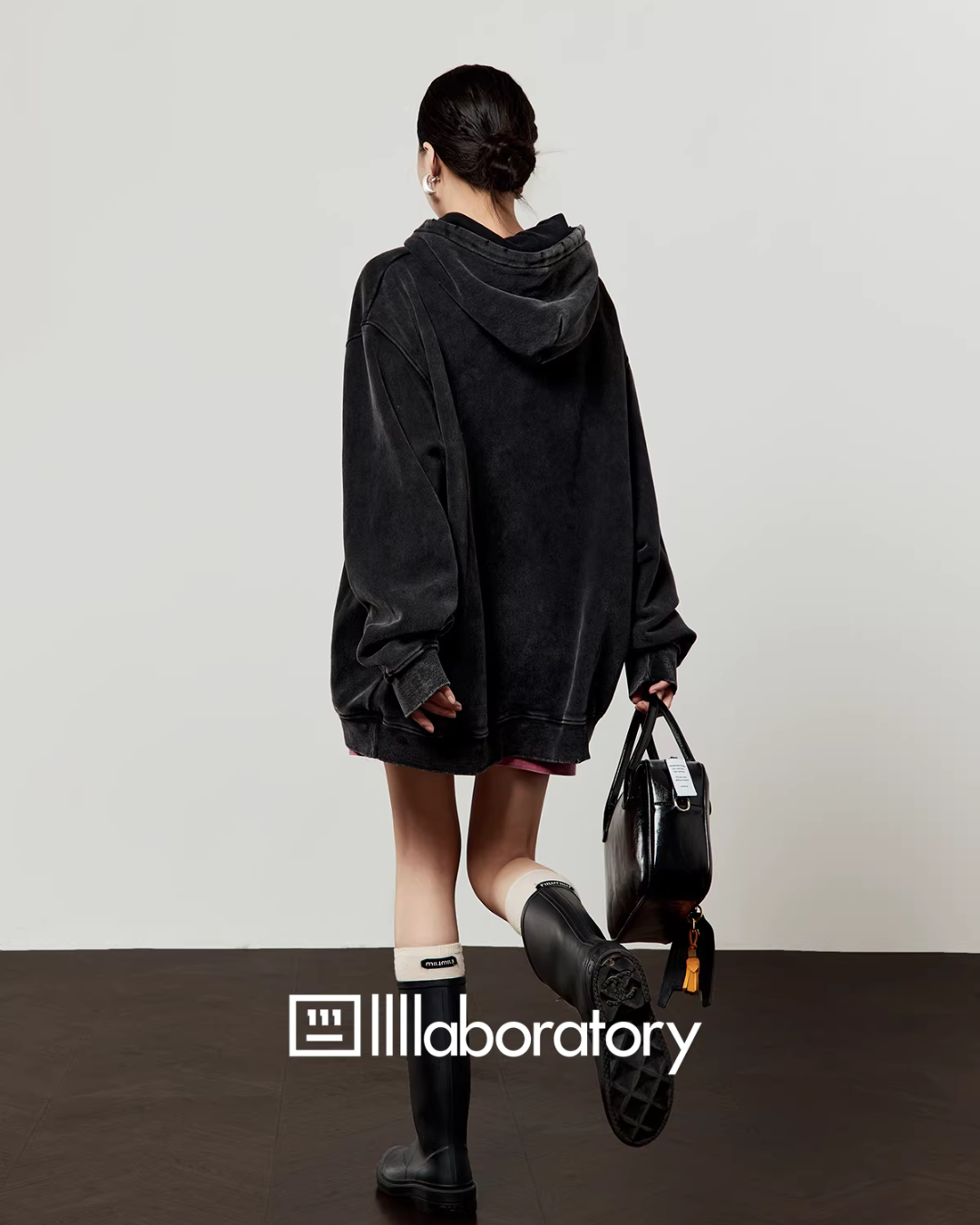 Heart Tiger Retro Hoodie / Pink Mini Skirt Heart Tiger Retro Hoodie / Pink Mini Skirt