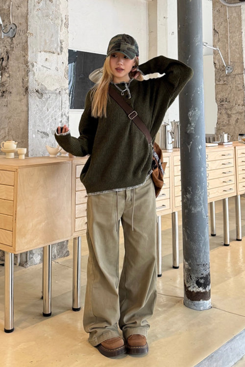 Henry Collar Knit Top