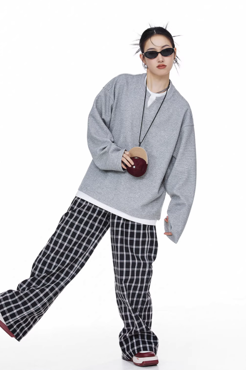 Henry Neck Long Sleeve Top