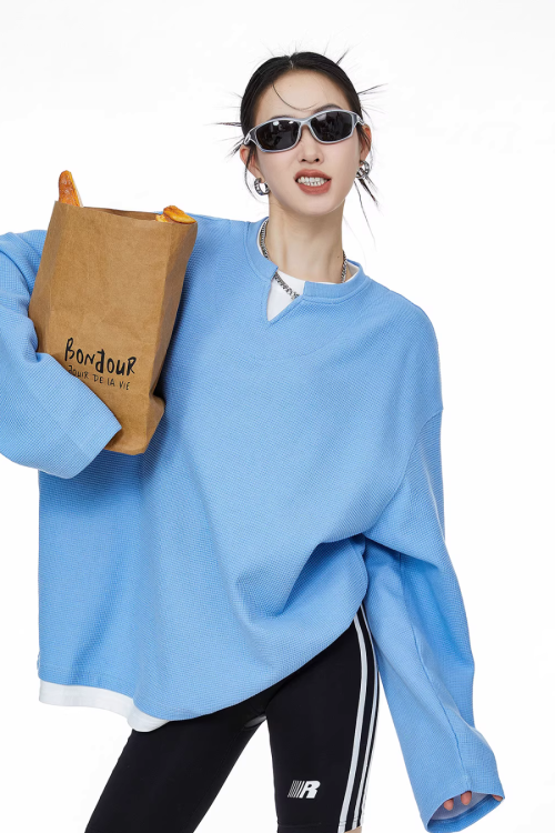 Henry Neck Long Sleeve Top