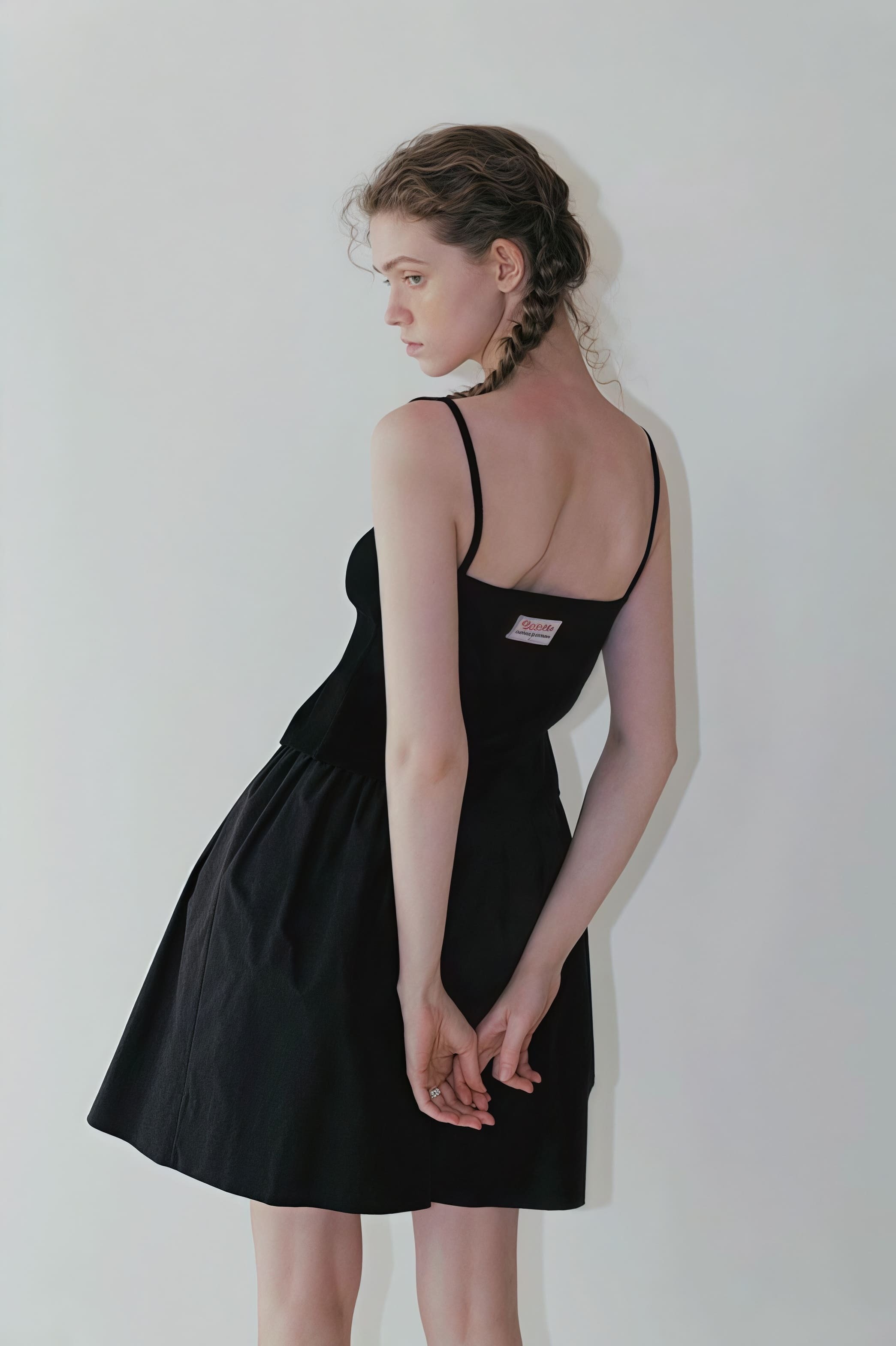 High Waist Pleated Waistband Solid Tulip Vintage Youthful Mini Skirt High Waist Pleated Waistband Solid Tulip Vintage Youthful Mini Skirt