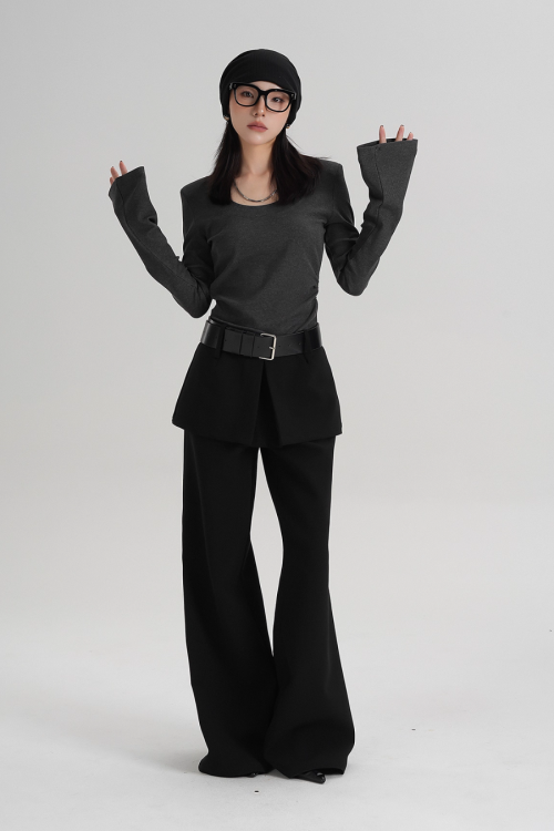 High Waist Skirt Pants