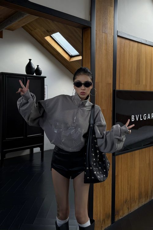 High Waist Slim Leather Shorts