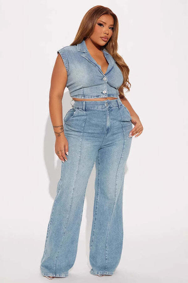 High Waist Straight Leg Jeans High Waist Straight Leg Jeans