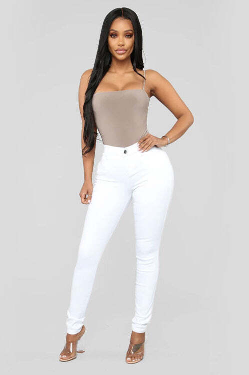 High Waist White Skinny Jeans High Waist White Skinny Jeans