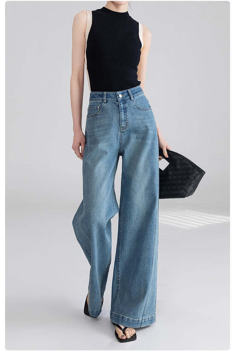 High Waist Wide Leg Flared Jeans High Waist Wide Leg Flared Jeans