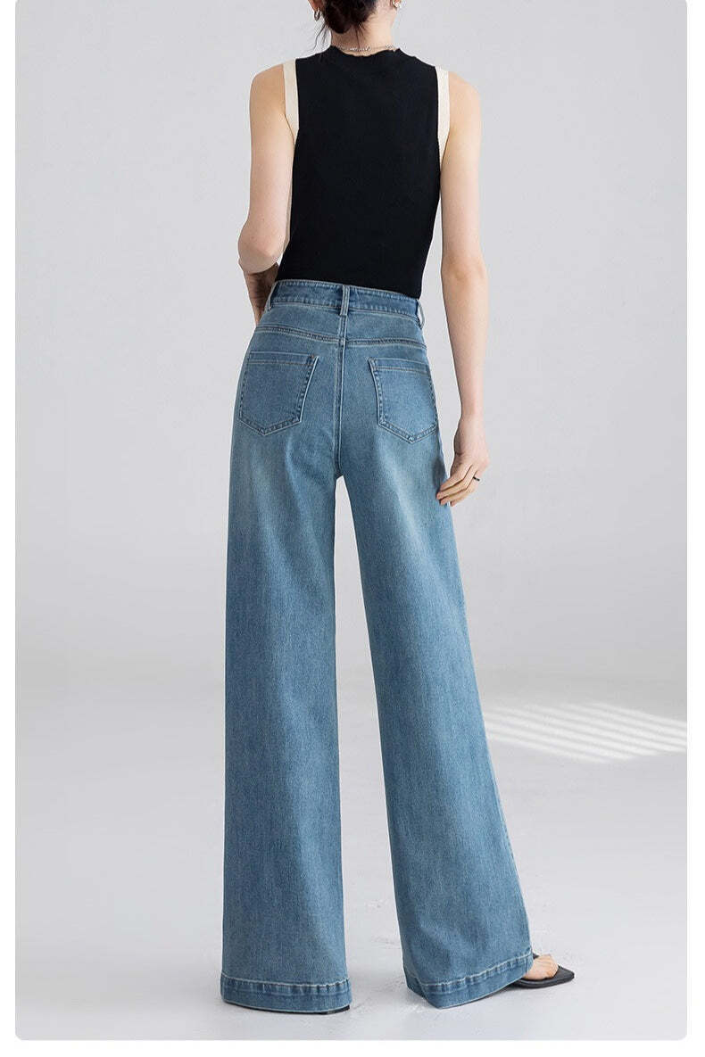 High Waist Wide Leg Flared Jeans High Waist Wide Leg Flared Jeans