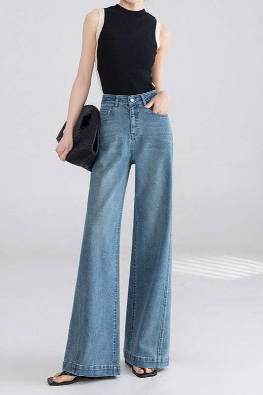 High Waist Wide Leg Flared Jeans High Waist Wide Leg Flared Jeans