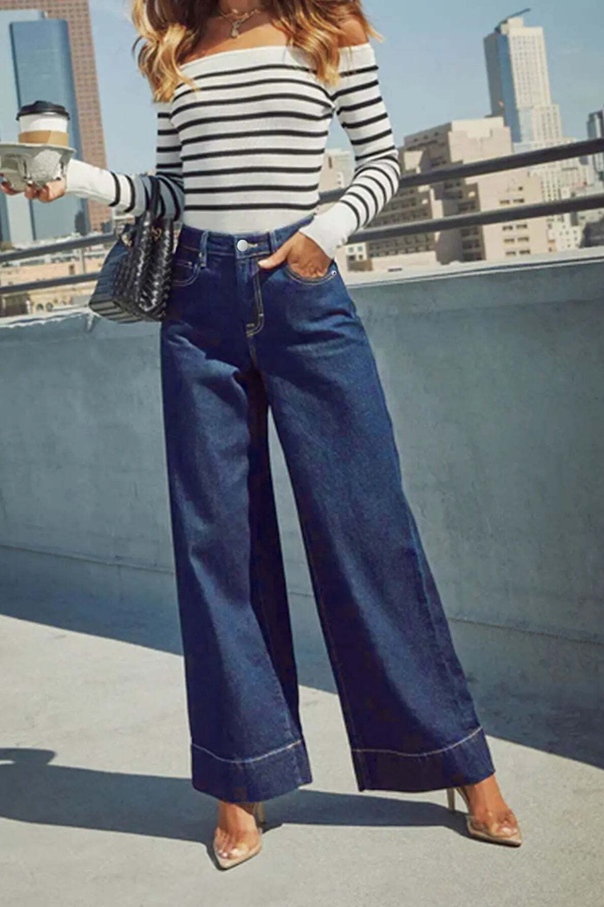 High Waist Wide Leg Jeans High Waist Wide Leg Jeans