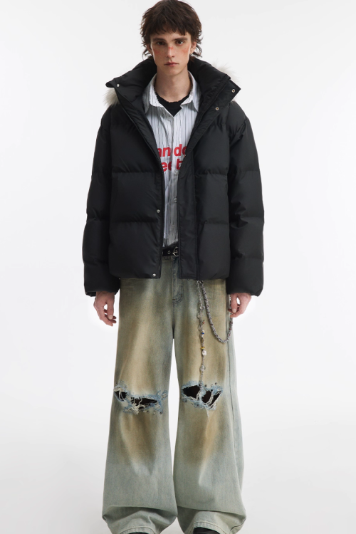 Hood Fur Down Jacket