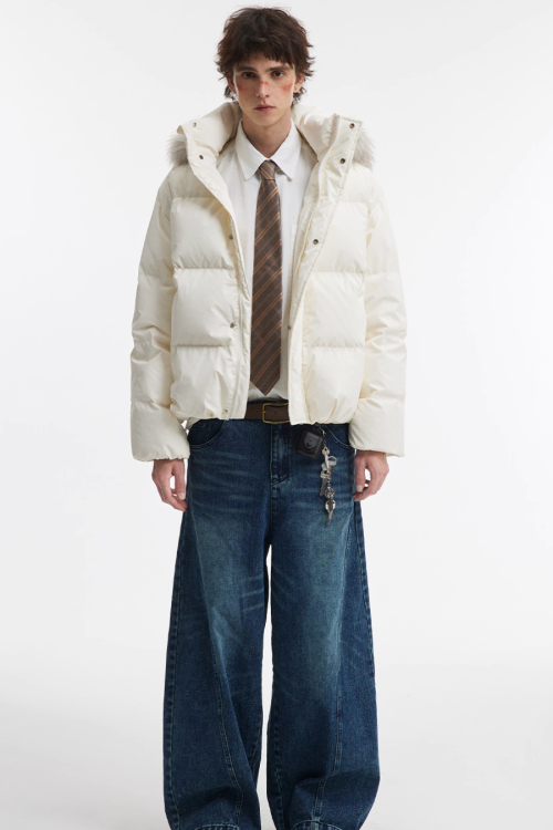 Hood Fur Down Jacket