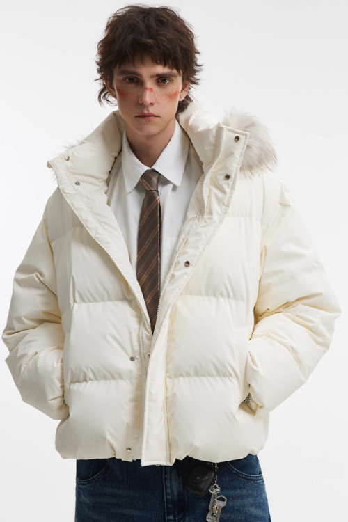 Hood Fur Down Jacket