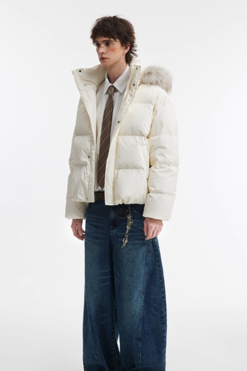 Hood Fur Down Jacket